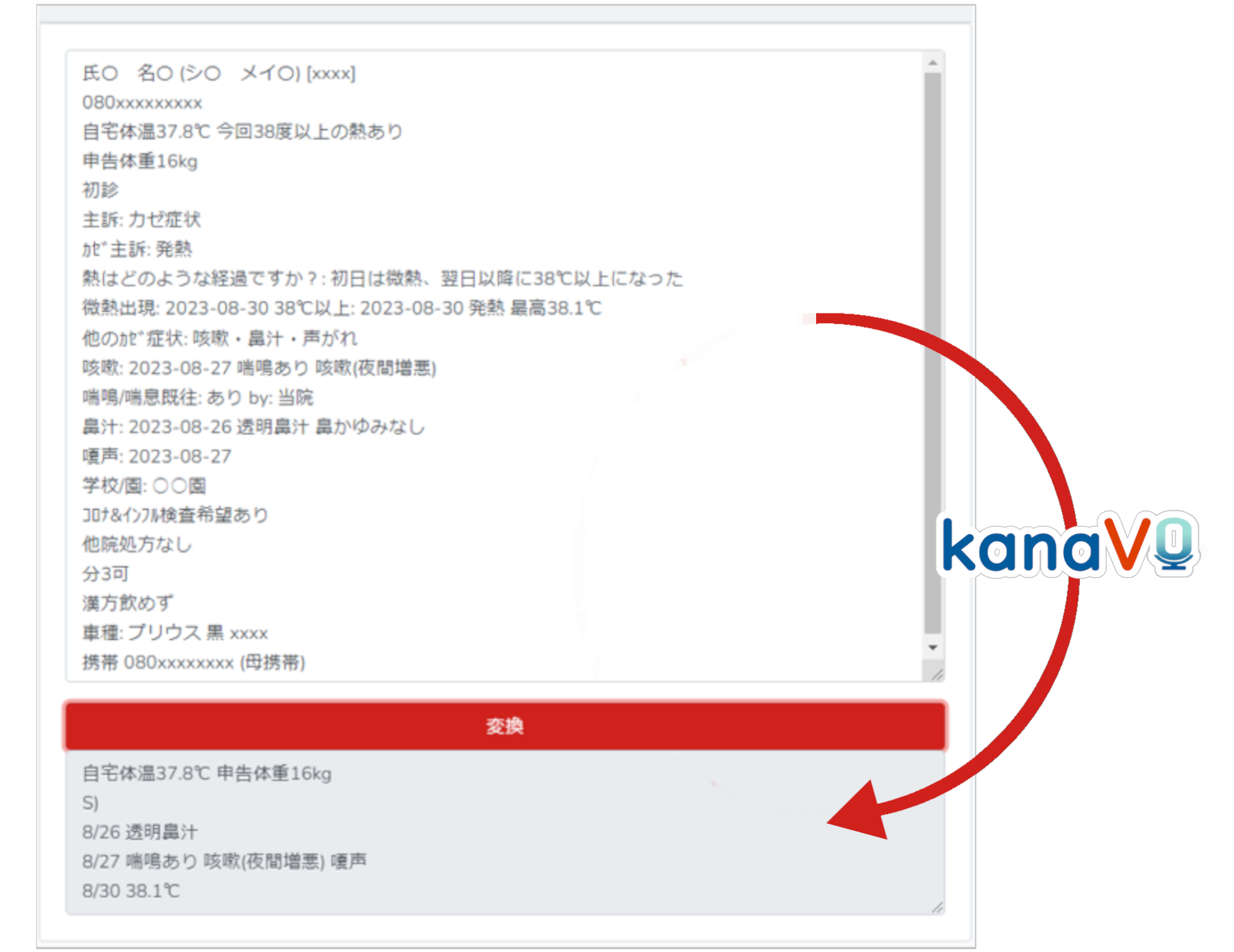 kanaVo Web問診